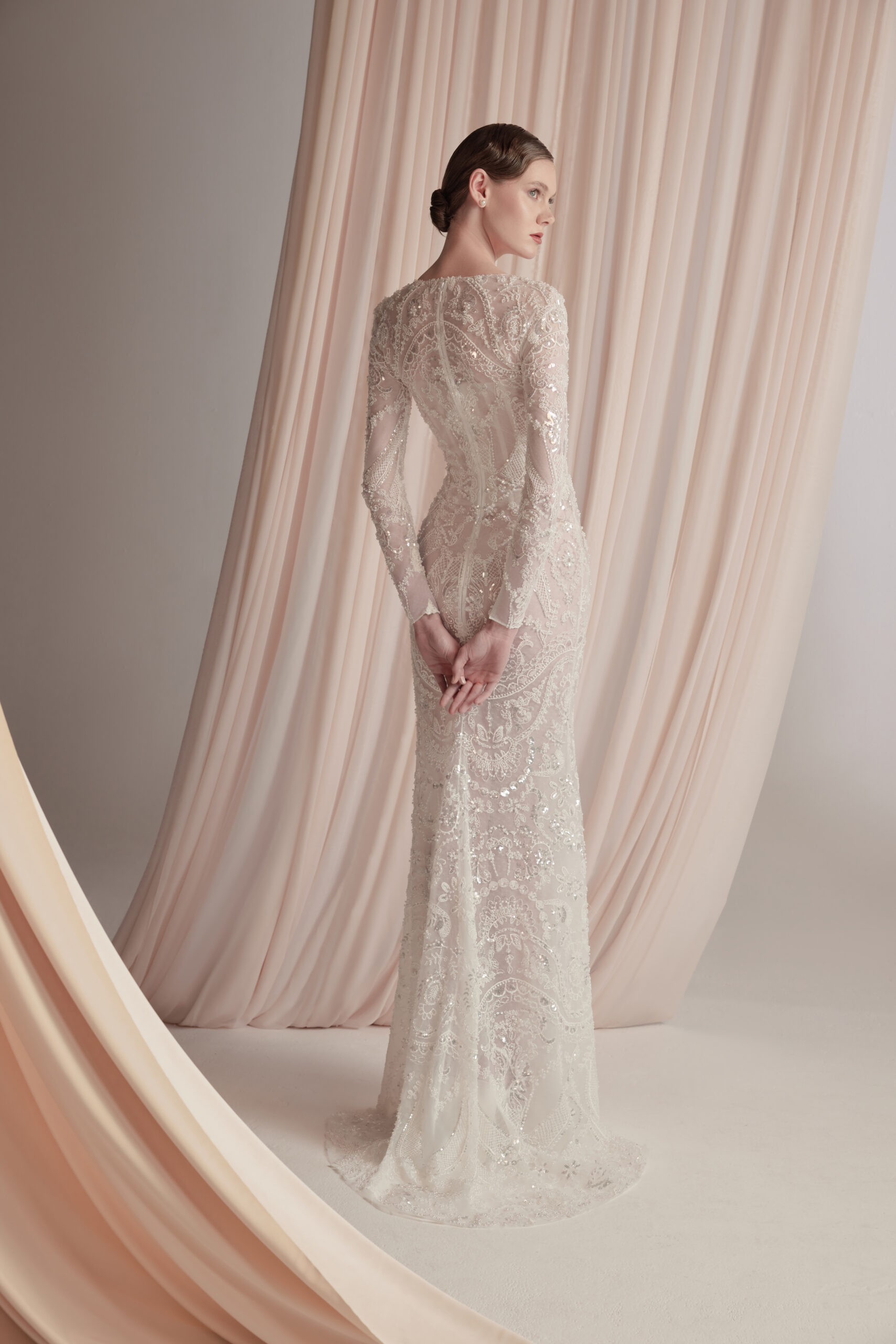 robe de mariée sirène libanaise de grand luxe